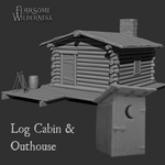 Fearsome Wilderness Cabin and Outhouse kit - Backer Price