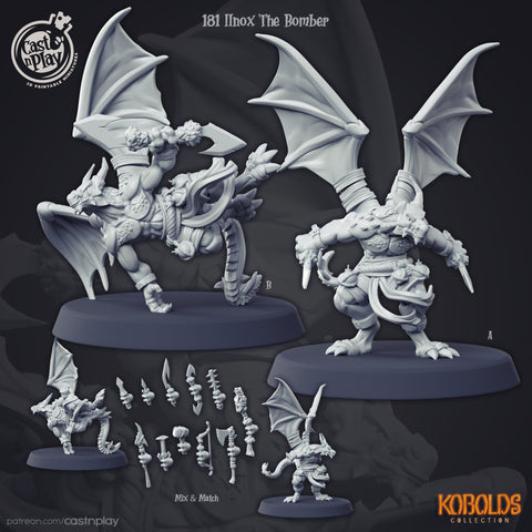 Flying Winged Kobold Monster Miniature Perfect for, Miniature Wargaming, Tabletop RPGs