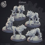Hellhound Miniature Pack Perfect for Miniature Wargaming, Tabletop RPGs