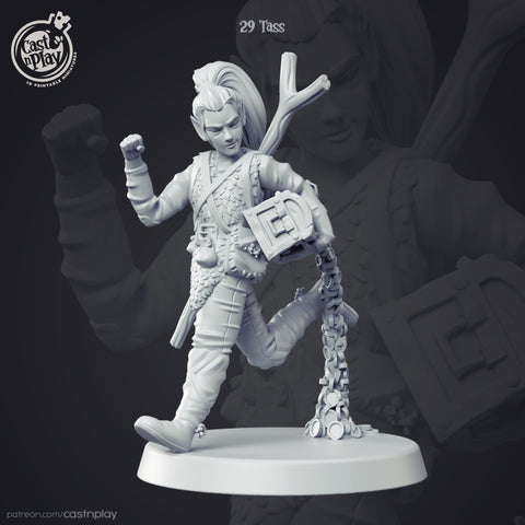 Tass the Elf Thief Rogue Perfect for D&D Campaigns, Miniature Wargaming, Tabletop RPGs
