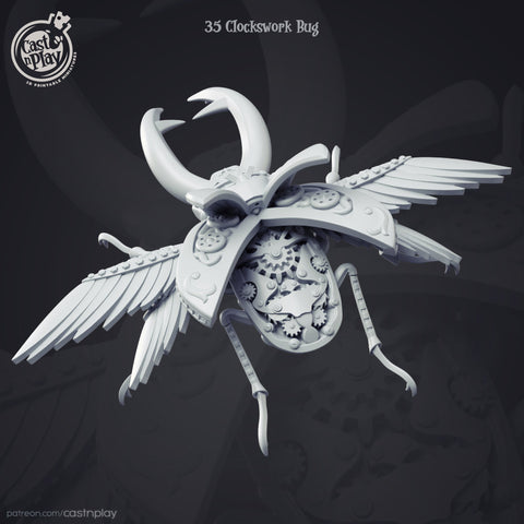 Clockwork Artifact Bug Tabletop Miniature Perfect for Miniature Wargaming and Tabletop RPGs