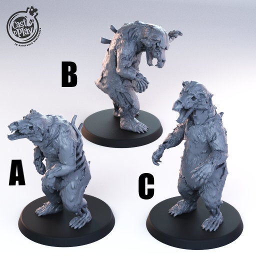 aos monsters Undead Bear Monster 28mm Scale Miniature Perfect for D&D Campaigns, 9t – Liquid Artifacts