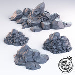 Skulls and Stone piles for 28mm Scale Miniature RPG and Tabletop wargaming