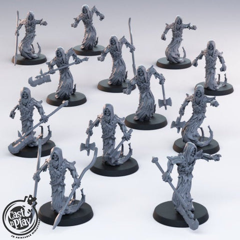 12x Ghost Army 28mm Scale Miniature Pack for Miniature RPG and Tabletop Wargaming